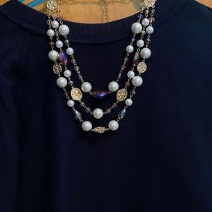 Charter club three strand necklace